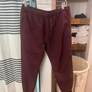 Men's Abercrombie Burgundy Jogger Pants